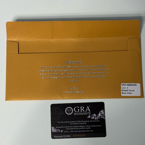 New in box!  Halo moissanite earrings, 2ct silver. - Picture 7 of 7